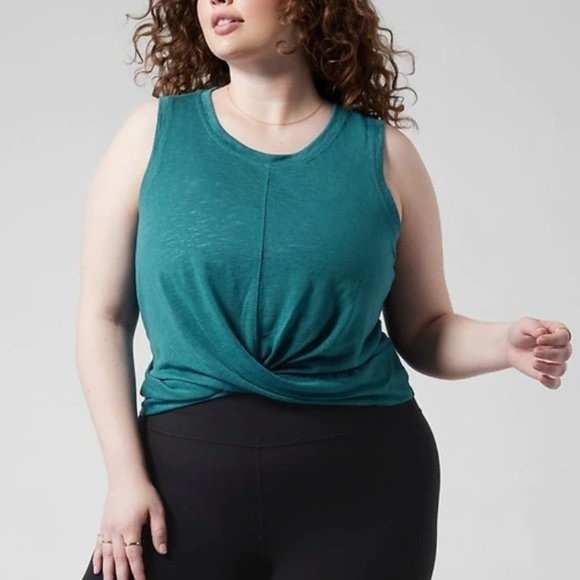 Athleta Tops - NWT, Athleta Teal Color Breezy Twist Tank | Size XS